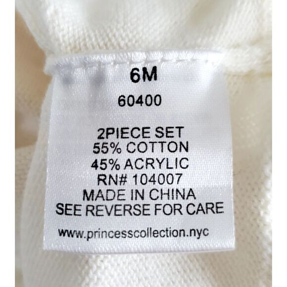 American Princess Dress 6M Tulle Roses-Leaves w/ Matching Cardigan Ivory 60400 - Picture 14 of 14